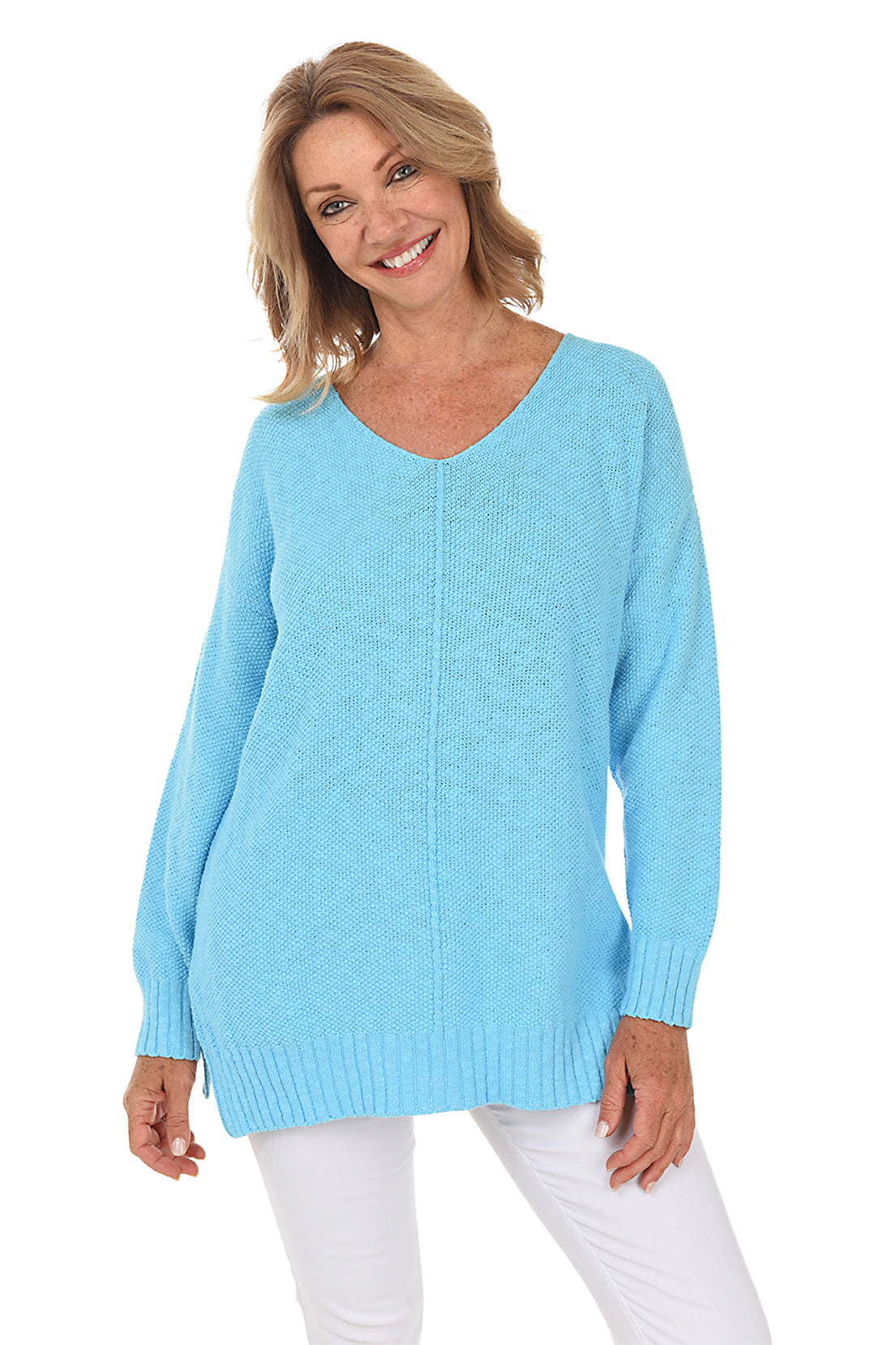 Avalin V-Neck Tunic Sweater - Multiple Colors – Close To You Boutique