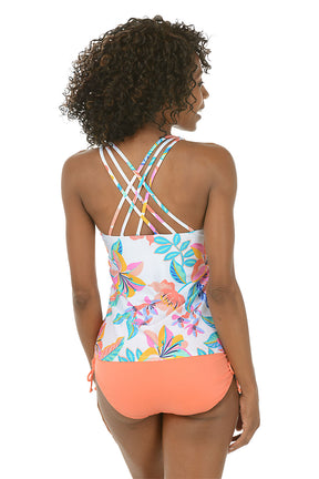 Francesca Tropical Crossback Tankini Top