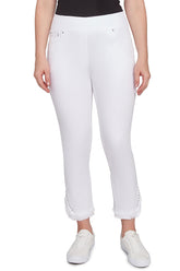 White Monochrome Moment Denim Ankle Pant