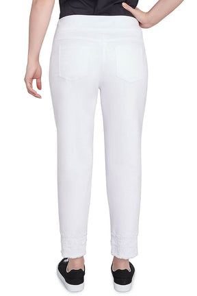 White Bella Vista Denim Ankle Pant