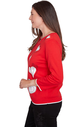 Wild At Heart Rhinestone Embellished Sweater