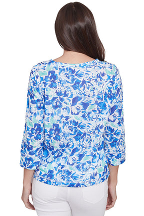 It Had To Be Blue Watercolor Top