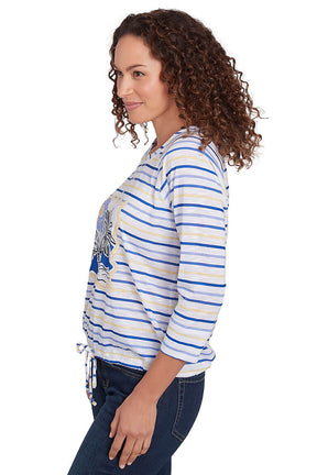 Petite Making Waves Beach Striped Top