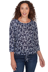 Making Waves Palm Trees Grommet Top