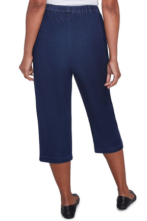 Free Spirit Denim Knit Capri Pant