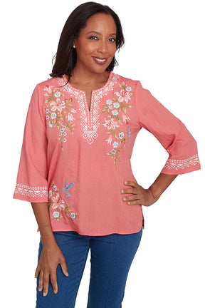 Free Spirit Hummingbird Blouse