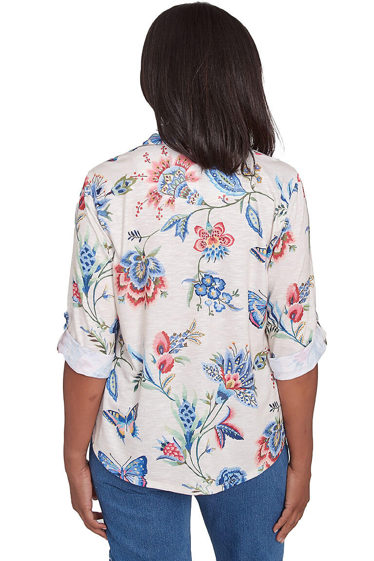 Petite Free Spirit Garden Knit Shirt