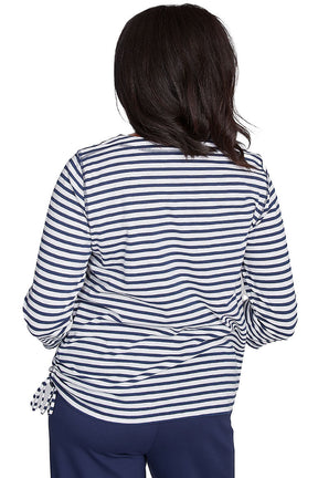 Petite Free Spirit Striped Rose Top