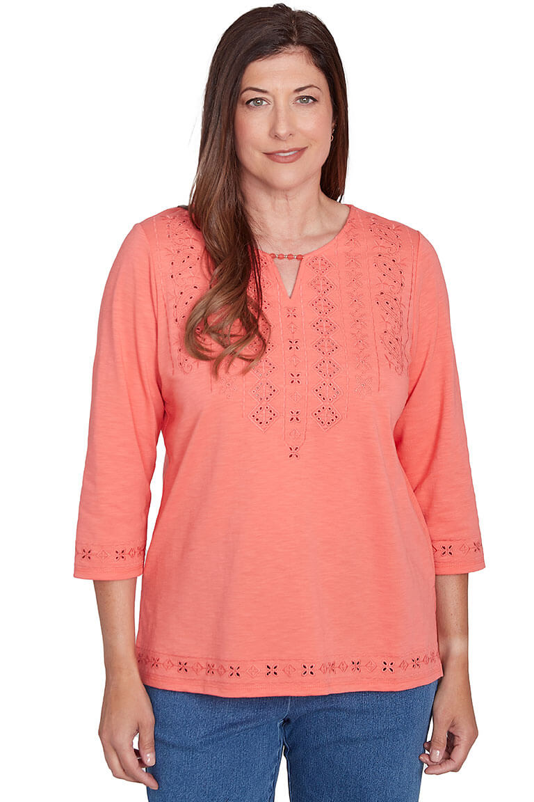 Free Spirit Embroidered Paisley Top