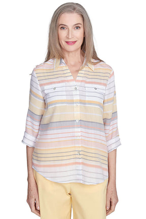 Dress Code Horizontal Stripe Shirt