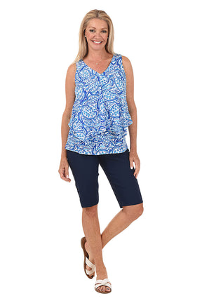 Pull-On Lattice Bermuda Short