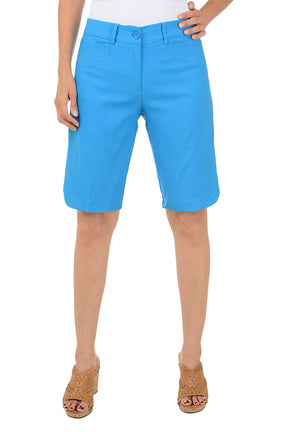 Button-Front Bermuda Short