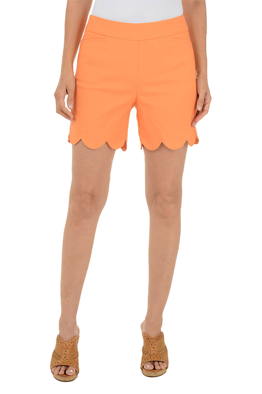 Pull-On Stretch Scallop Short