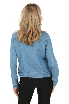 Frayed Denim Jacket