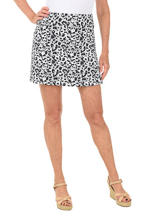 Snow Leopard UPF50+ Pull-On Skort