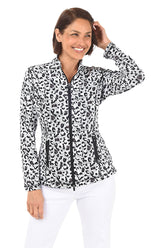 Snow Leopard UPF50+ Zip Front Jacket