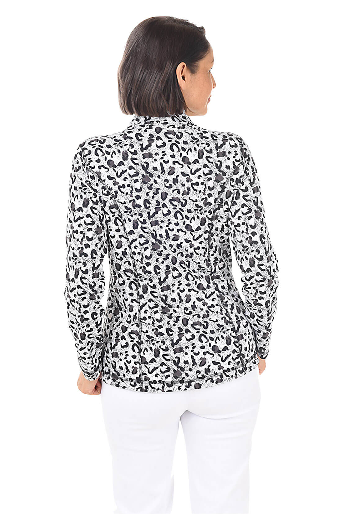 Snow Leopard UPF50+ Zip Front Jacket