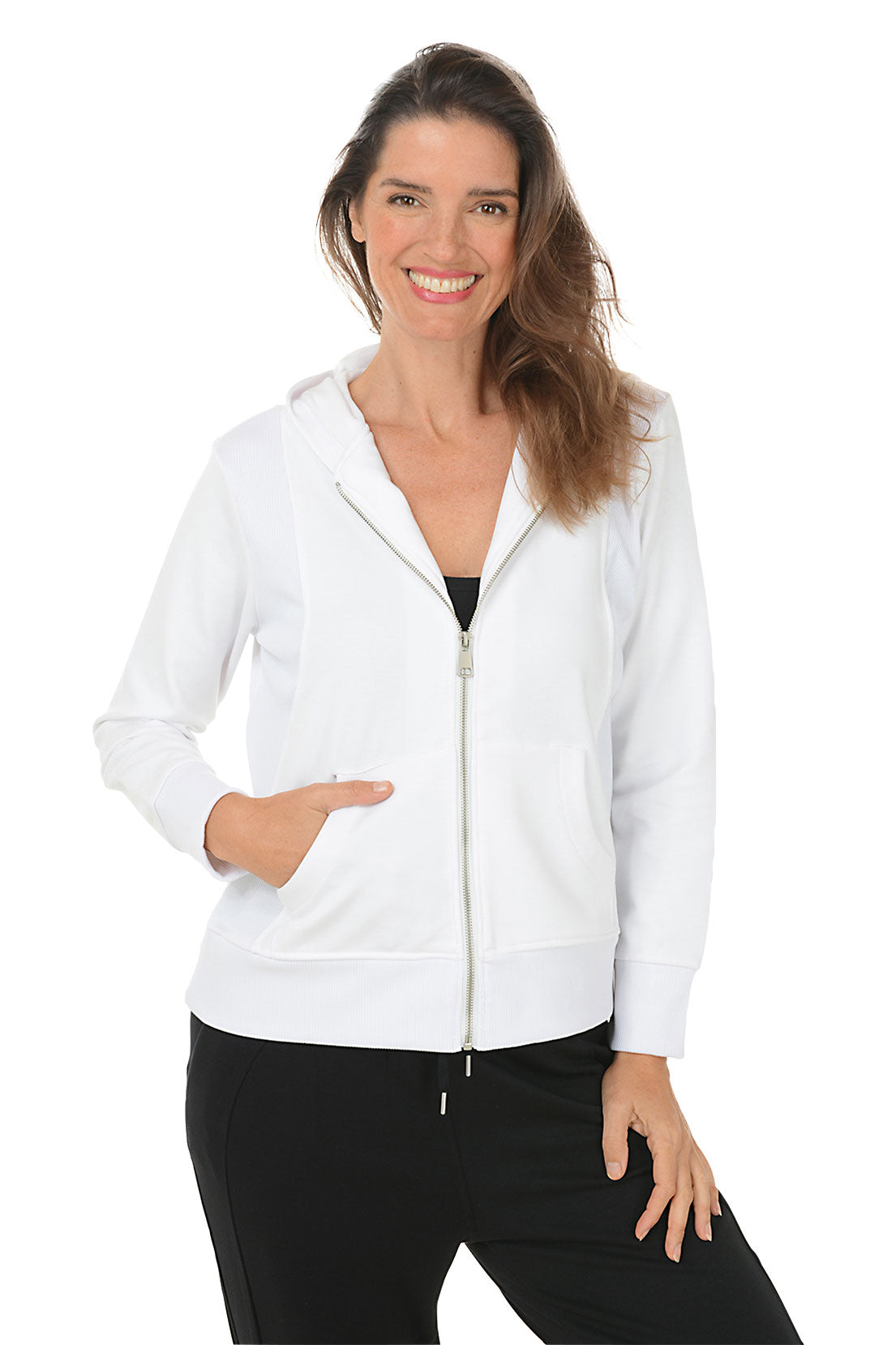 Zip-Front Scuba Hoodie