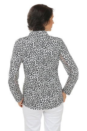 Snow Leopard Cooling UPF50+ Mock Neck Top