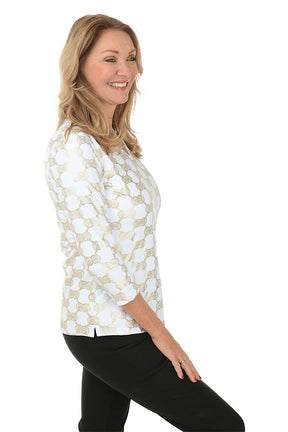 Gold Medallion Classic UPF50+ V-Neck Top