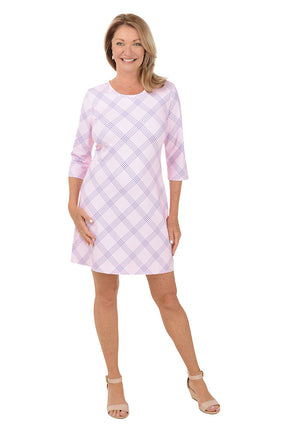 Pink Gingham UPF50+ Travel Dress