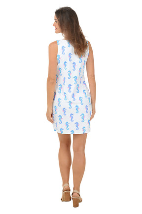 Seahorses UPF50+ Sleeveless Shift Dress