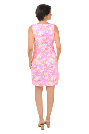 Sunset Grove UPF50+ Sleeveless Shift Dress