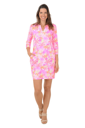 Sunset Grove UPF50+ Notch Neck Dress