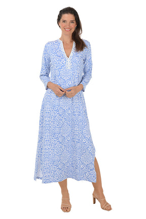Filly Ellie Crocheted V-Neck Maxi Dress