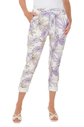 Purple Fern Jogger Pant