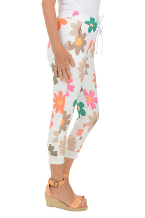 White Daisy Jogger Pant