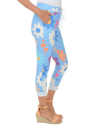 Blue Daisy Jogger Pant