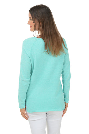 Vacay Embroidered Chenille Sweater