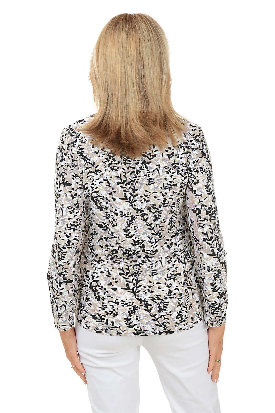 Climbing Vines Cooling UPF50+ Mock Neck Top