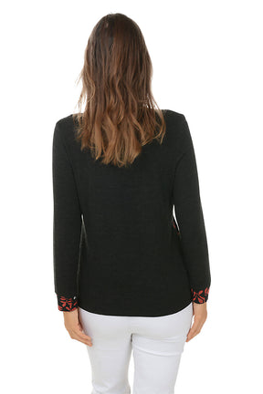 Eclectic Asymmetrical Long Sleeve Knit Top