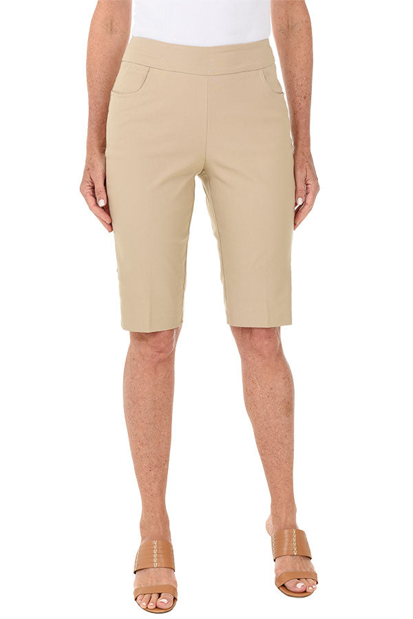 Pull-On Lattice Bermuda Short