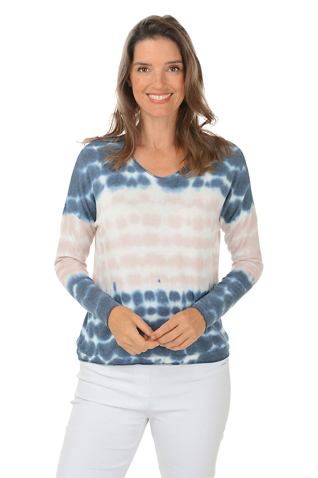 Horizon Tie-Dye Long Dolman Sleeve Top