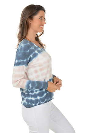 Horizon Tie-Dye Long Dolman Sleeve Top