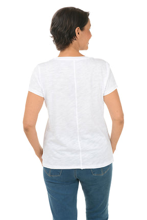 Slub Knit Organic Cotton Tee