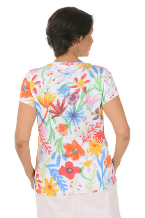 Floral Explosion Cotton Tee