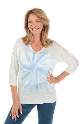 Tie Dye Dolman Sleeve Sweater