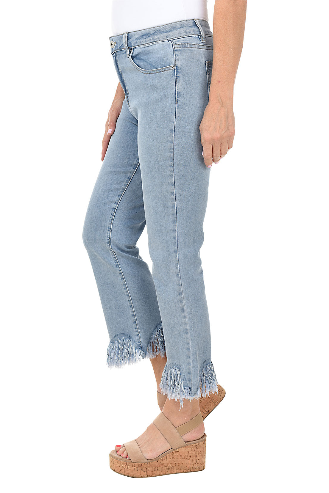 Hue Denim Flared Cropped Jeans – Carrington & Co.
