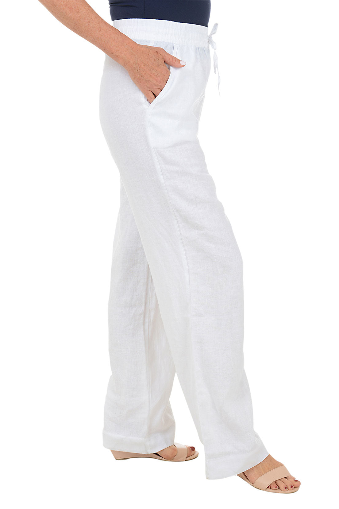 Linen Drawstring Pant