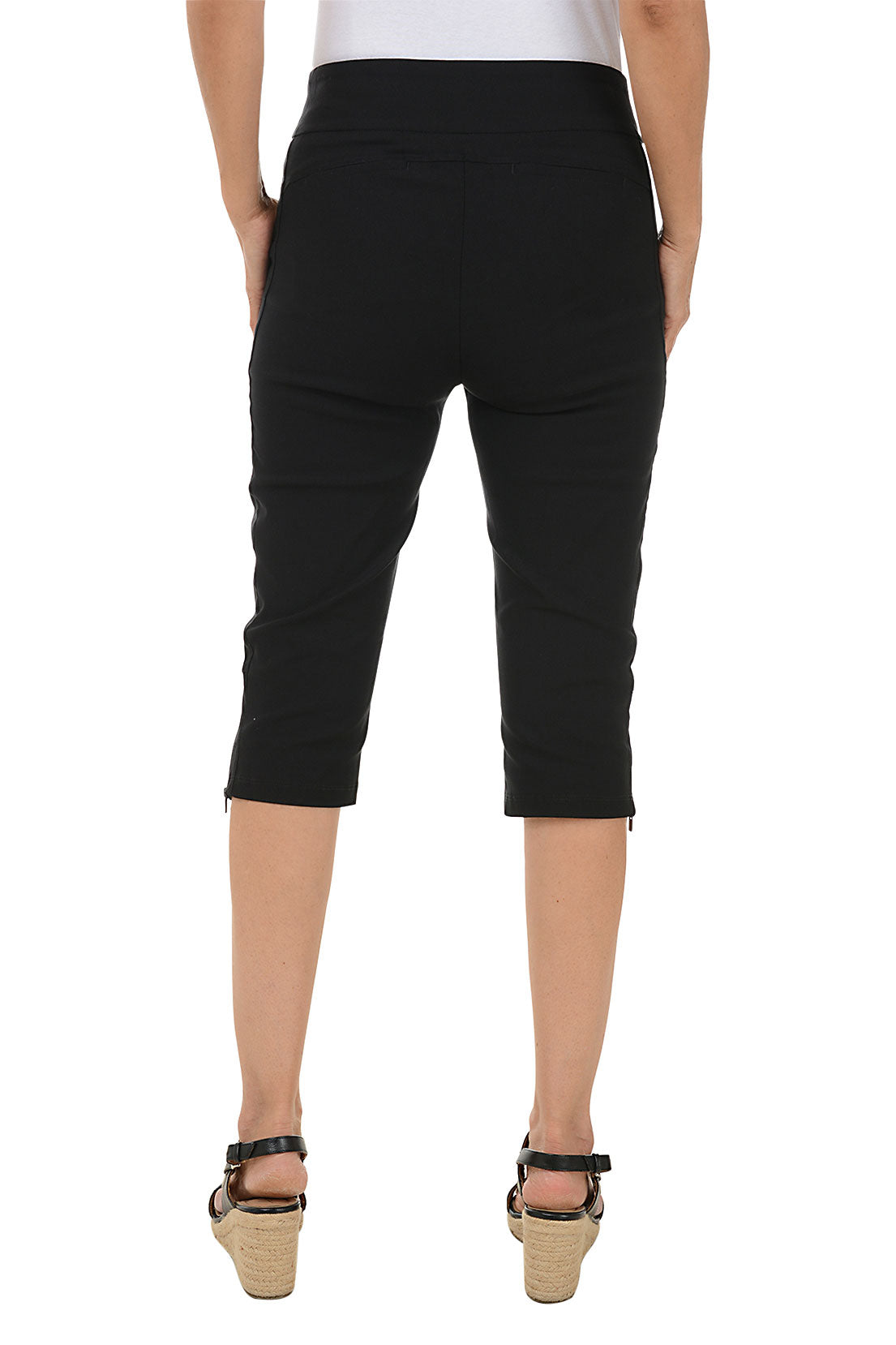 Zip Hem Pull-On Clamdigger Pant