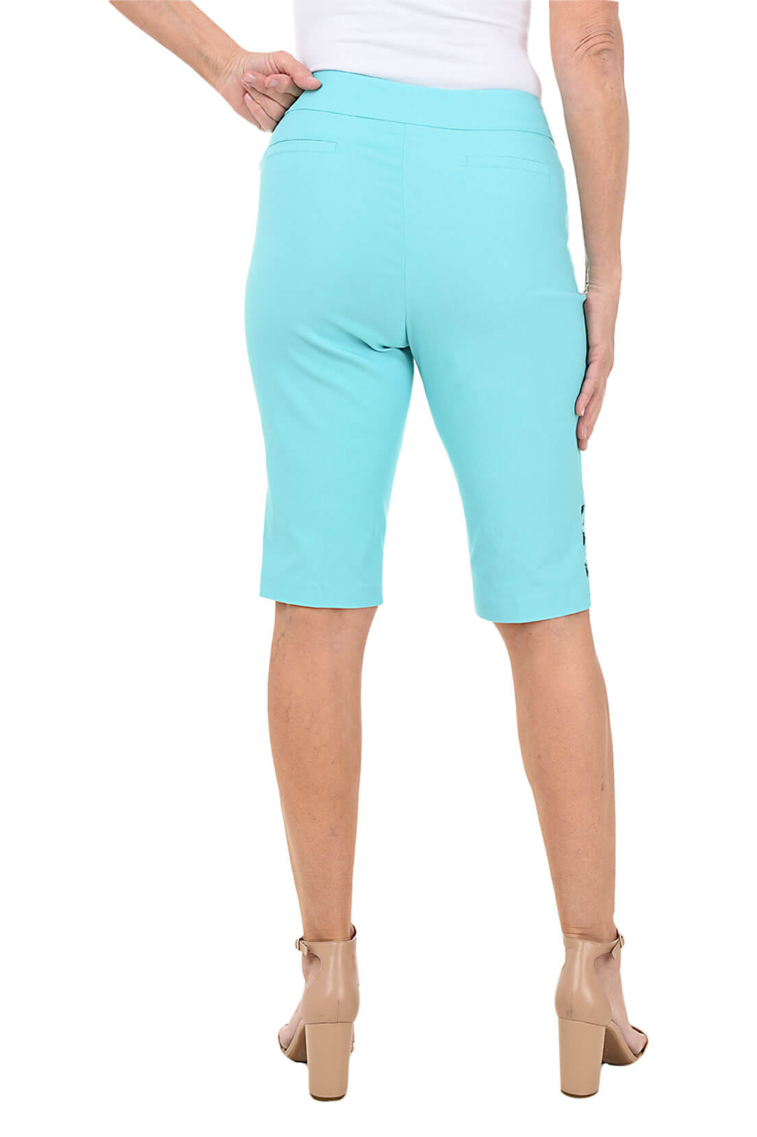 Pull-On Lattice Bermuda Short