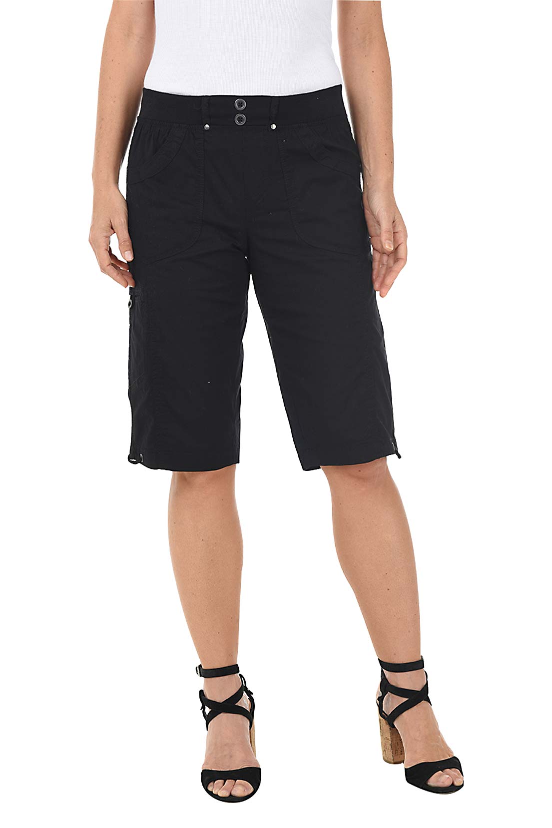 Vanessa Pull-On Grommet Skimmer Pant