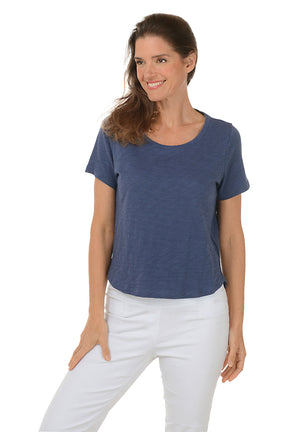 High-Low Curved Hem Tee