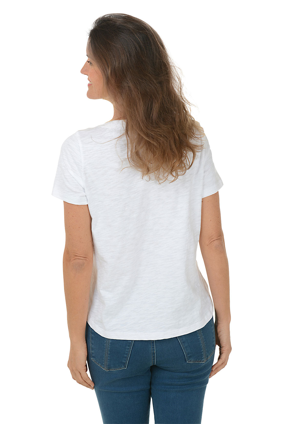 High-Low Curved Hem Tee