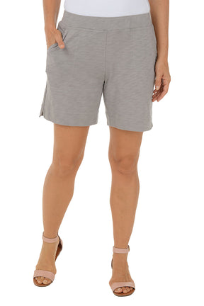 Pull-On Slub Knit Short