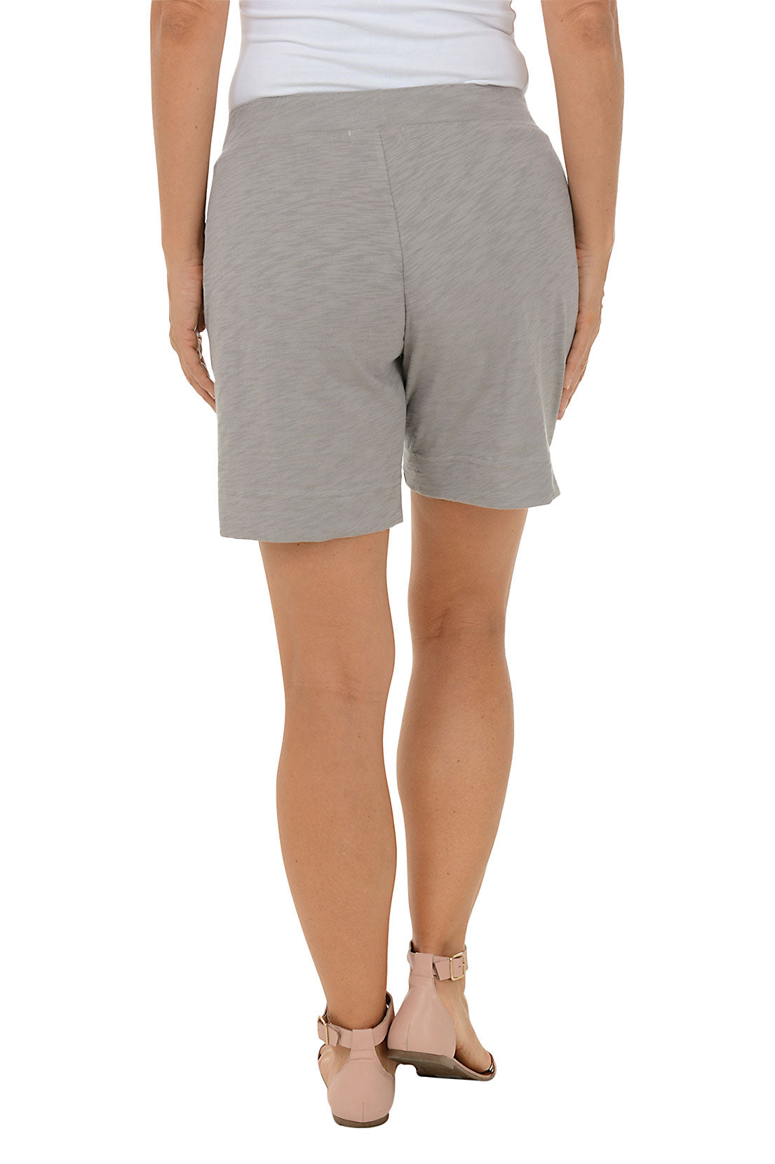 Pull-On Slub Knit Short